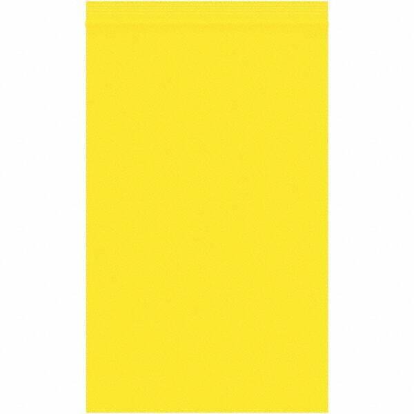 Value Collection - 5 x 8", 2 mil Reclosable Polybags - Yellow - Exact Tool & Supply