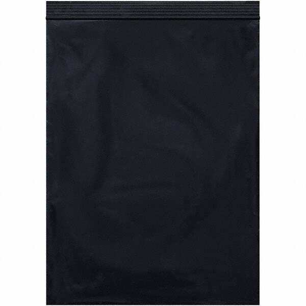 Value Collection - 9 x 12", 2 mil Reclosable Polybags - Black - Exact Tool & Supply