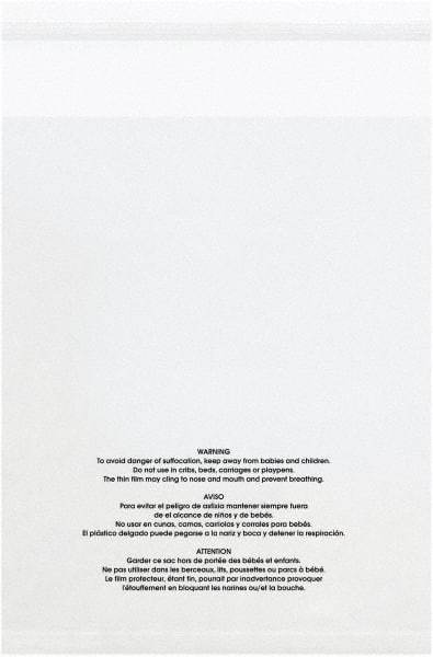 Value Collection - 14 x 20", 1.5 mil Resealable Suffocation Warning Polybags - Clear - Exact Tool & Supply