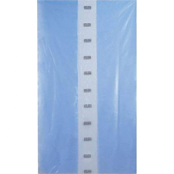Made in USA - 54 x 96", 4 mil Gusseted Polybags - Blue - Exact Tool & Supply