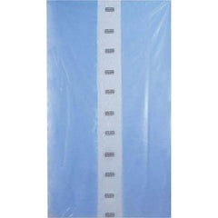 Made in USA - 54 x 96", 4 mil Gusseted Polybags - Blue - Exact Tool & Supply