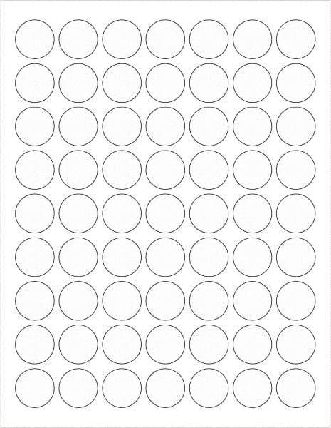 Tape Logic - 1" Long, Clear Paper Laser Label - For Laser Printers - Exact Tool & Supply