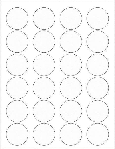 Tape Logic - 1-5/8" Long, Clear Paper Laser Label - For Laser Printers - Exact Tool & Supply