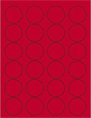 Tape Logic - 1-5/8" Long, Fluorescent Red Paper Laser Label - For Laser Printers - Exact Tool & Supply