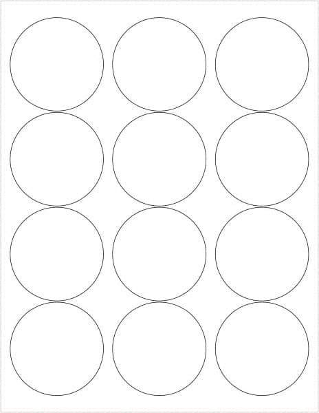 Tape Logic - 2-1/2" Long, Gloss White Paper Laser Label - For Laser Printers - Exact Tool & Supply