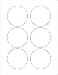 Tape Logic - 3" Long, White Paper Laser Label - For Laser Printers - Exact Tool & Supply