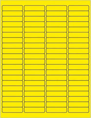 Tape Logic - 1/2" Long, Fluorescent Yellow Paper Laser Label - For Laser Printers - Exact Tool & Supply