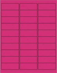 Tape Logic - 2-5/8" Long, Fluorescent Pink Paper Laser Label - For Laser Printers - Exact Tool & Supply