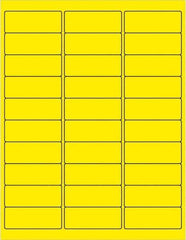 Tape Logic - 2-5/8" Long, Fluorescent Yellow Paper Laser Label - For Laser Printers - Exact Tool & Supply