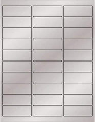 Tape Logic - 2-5/8" Long, Silver Paper Laser Label - For Laser Printers - Exact Tool & Supply