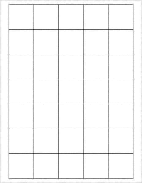 Tape Logic - 1-1/2" Long, White Paper Laser Label - For Laser Printers - Exact Tool & Supply