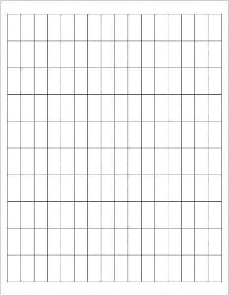 Tape Logic - 1" Long, White Paper Laser Label - For Laser Printers - Exact Tool & Supply