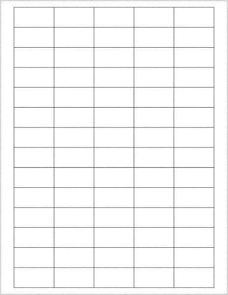 Tape Logic - 1-1/2" Long, White Paper Laser Label - For Laser Printers - Exact Tool & Supply