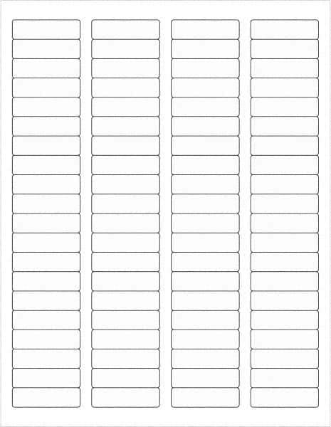 Tape Logic - 1-3/4" Long, Clear Paper Laser Label - For Laser Printers - Exact Tool & Supply