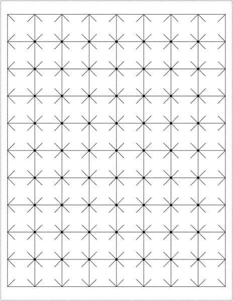 Tape Logic - 1" Long, White Paper Laser Label - For Laser Printers - Exact Tool & Supply