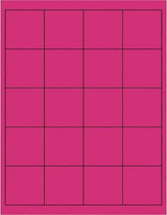 Tape Logic - 2" Long, Fluorescent Pink Paper Laser Label - For Laser Printers - Exact Tool & Supply