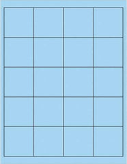 Tape Logic - 2" Long, Pastel Blue Paper Laser Label - For Laser Printers - Exact Tool & Supply