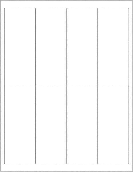 Tape Logic - 5" Long, White Paper Laser Label - For Laser Printers - Exact Tool & Supply