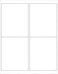 Tape Logic - 5" Long, White Paper Laser Label - For Laser Printers - Exact Tool & Supply
