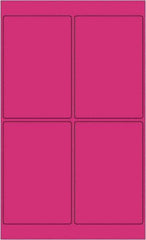 Tape Logic - 6" Long, Fluorescent Pink Paper Laser Label - For Laser Printers - Exact Tool & Supply