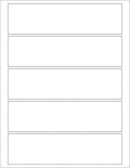 Tape Logic - 7-1/2" Long, White Paper Laser Label - For Laser Printers - Exact Tool & Supply