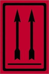 Tape Logic - 6" Long, Fluorescent Red Paper Shipping Label - For Multi-Use - Exact Tool & Supply