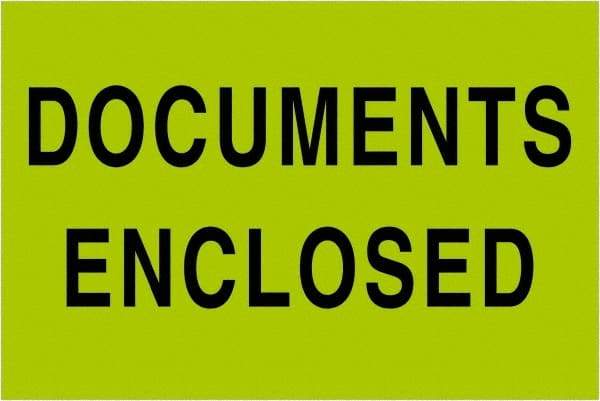 Tape Logic - 3" Long, Fluorescent Green Paper Shipping Label - For Multi-Use - Exact Tool & Supply