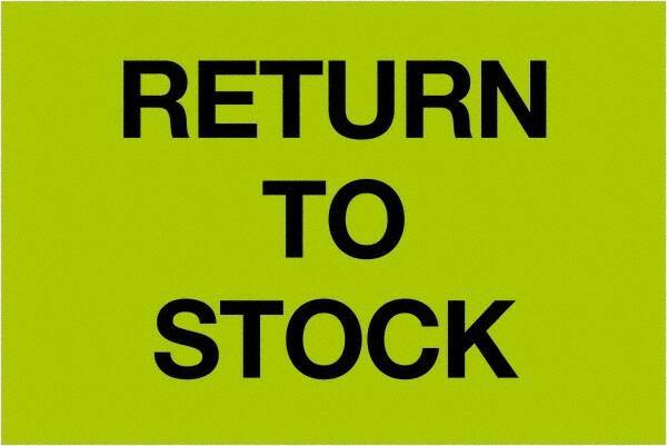 Tape Logic - 3" Long, Fluorescent Green Paper Inventory Labels - For Multi-Use - Exact Tool & Supply