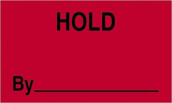 Tape Logic - 5" Long, Fluorescent Red Paper Shipping Label - For Multi-Use - Exact Tool & Supply