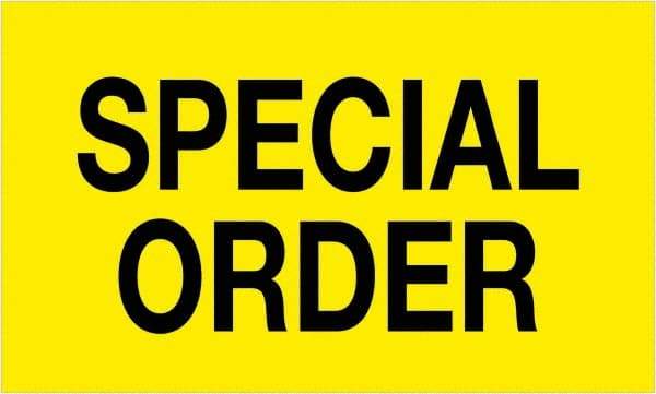 Tape Logic - 5" Long, Fluorescent Yellow Paper Shipping Label - For Multi-Use - Exact Tool & Supply
