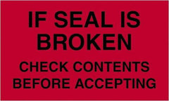 Tape Logic - 5" Long, Fluorescent Red Paper Shipping Label - For Multi-Use - Exact Tool & Supply
