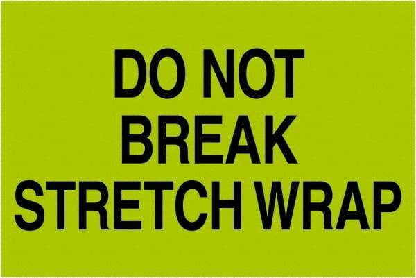 Tape Logic - 3" Long, Fluorescent Green Paper Shipping Label - For Multi-Use - Exact Tool & Supply