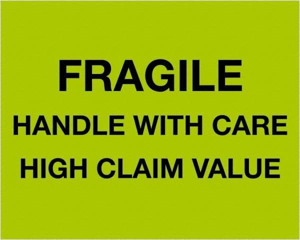 Tape Logic - 10" Long, Fluorescent Green Paper Shipping Label - For Multi-Use - Exact Tool & Supply