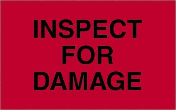 Tape Logic - 2" Long, Fluorescent Red Paper Shipping Label - For Multi-Use - Exact Tool & Supply