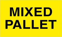 Tape Logic - 5" Long, Fluorescent Yellow Paper Shipping Label - For Multi-Use - Exact Tool & Supply