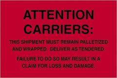 Tape Logic - 6" Long, Fluorescent Red Paper Shipping Label - For Multi-Use - Exact Tool & Supply