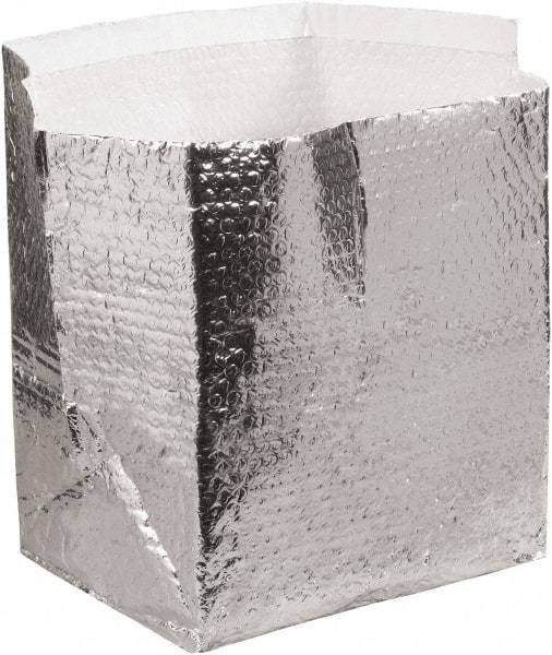 Made in USA - 12" Long x 10" Wide x 9" High x 3/16" Thick Box Liner - Silver, Case - Exact Tool & Supply