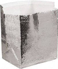 Made in USA - 12" Long x 10" Wide x 9" High x 3/16" Thick Box Liner - Silver, Case - Exact Tool & Supply