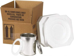 Made in USA - 5-1/8" Long x 5-1/8" Wide x 6-3/16" High Shipper Kit - Each - Exact Tool & Supply