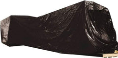 Made in USA - 100" Long x 12" Wide Polyethylene Plastic Film - Black, Case - Exact Tool & Supply