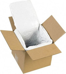 Made in USA - 6" Long x 6" Wide x 6" High x 1" Thick Box Liner - White, Case - Exact Tool & Supply