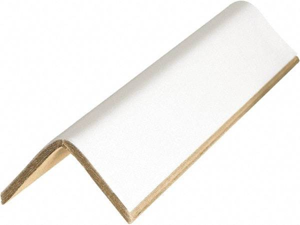Made in USA - 72" Long x 3" Wide x 3" High Edge Guard - White, Case - Exact Tool & Supply