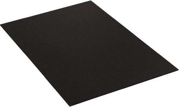 Made in USA - 96" Long x 48" Wide Plastic Sheet - Black - Exact Tool & Supply
