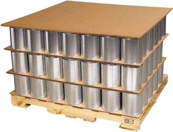 Made in USA - 96" Long x 48" Wide Triple Wall Corrugated Sheet - Kraft - Exact Tool & Supply
