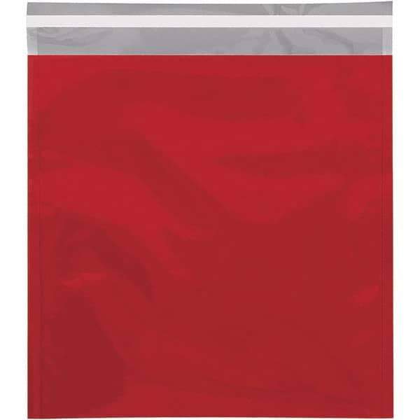 Value Collection - 13" Long x 10-3/4" Wide Peel-Off Self-Seal Metallic Mailer - Red - Exact Tool & Supply