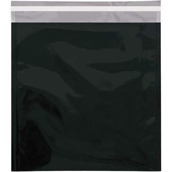 Value Collection - 13" Long x 10-3/4" Wide Peel-Off Self-Seal Metallic Mailer - Black - Exact Tool & Supply