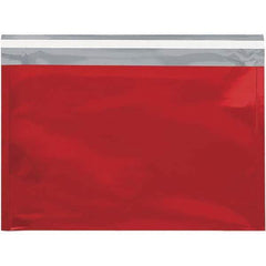 Value Collection - 12-3/4" Long x 9-1/2" Wide Peel-Off Self-Seal Metallic Mailer - Red - Exact Tool & Supply