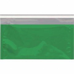 Value Collection - 10-1/4" Long x 6-1/4" Wide Peel-Off Self-Seal Metallic Mailer - Green - Exact Tool & Supply