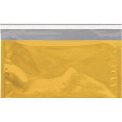 Value Collection - 10-1/4" Long x 6-1/4" Wide Peel-Off Self-Seal Metallic Mailer - Gold - Exact Tool & Supply
