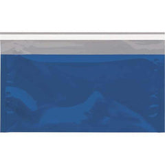 Value Collection - 10-1/4" Long x 6-1/4" Wide Peel-Off Self-Seal Metallic Mailer - Blue - Exact Tool & Supply